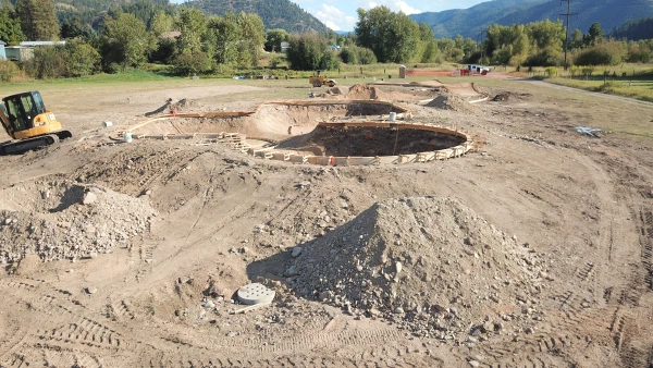 Another overview looking across the site, just days later as well